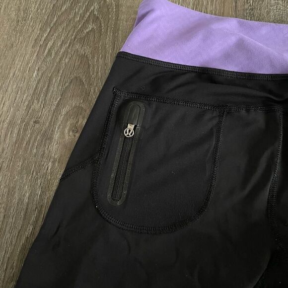 Lululemon Run Fast Free Crop Capri Legging - Size: 6 - Picture 6 of 7